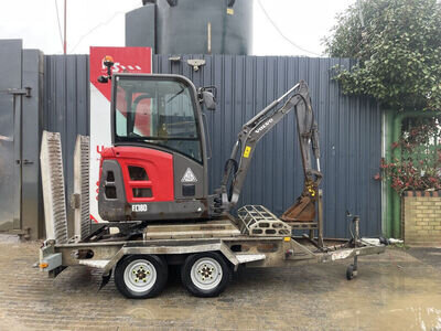 Volvo EC18 y2018 1701 hours Mini Excavator 2,7t Indespension Trailer £13900+VAT