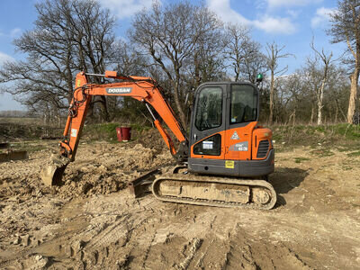 2017 Doosan DX63.3 6.5ton Mini Excavator Digger